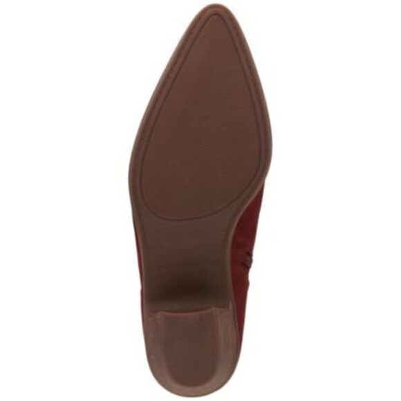 LUCKY BRAND Womens Burgundy Gezana Pointed Toe Stacked Heel Booties 8.5 M - Picture 4 of 4